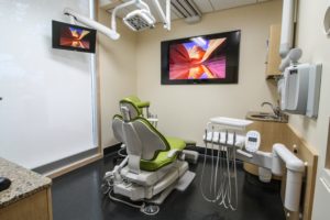 View of examination room where various dental services are done in Anchorage AK.